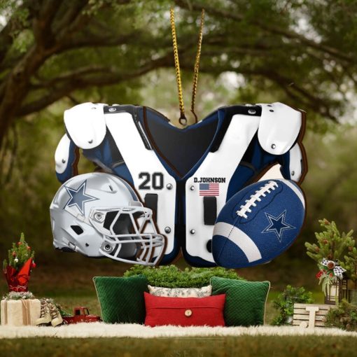 Dallas Cowboys NFL Sport Ornament Custom Your Name And Number