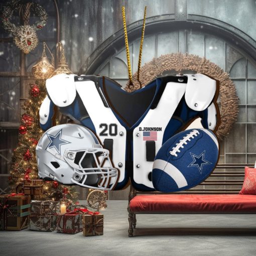 Dallas Cowboys NFL Sport Ornament Custom Your Name And Number