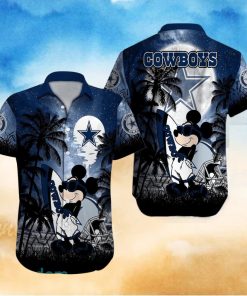 Dallas Cowboys NFL Team Logo Baby Yoda Hawaiian Shirt