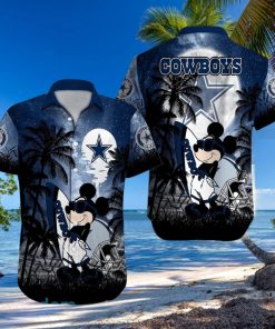 Dallas Cowboys NFL Team Logo Baby Yoda Hawaiian Shirt