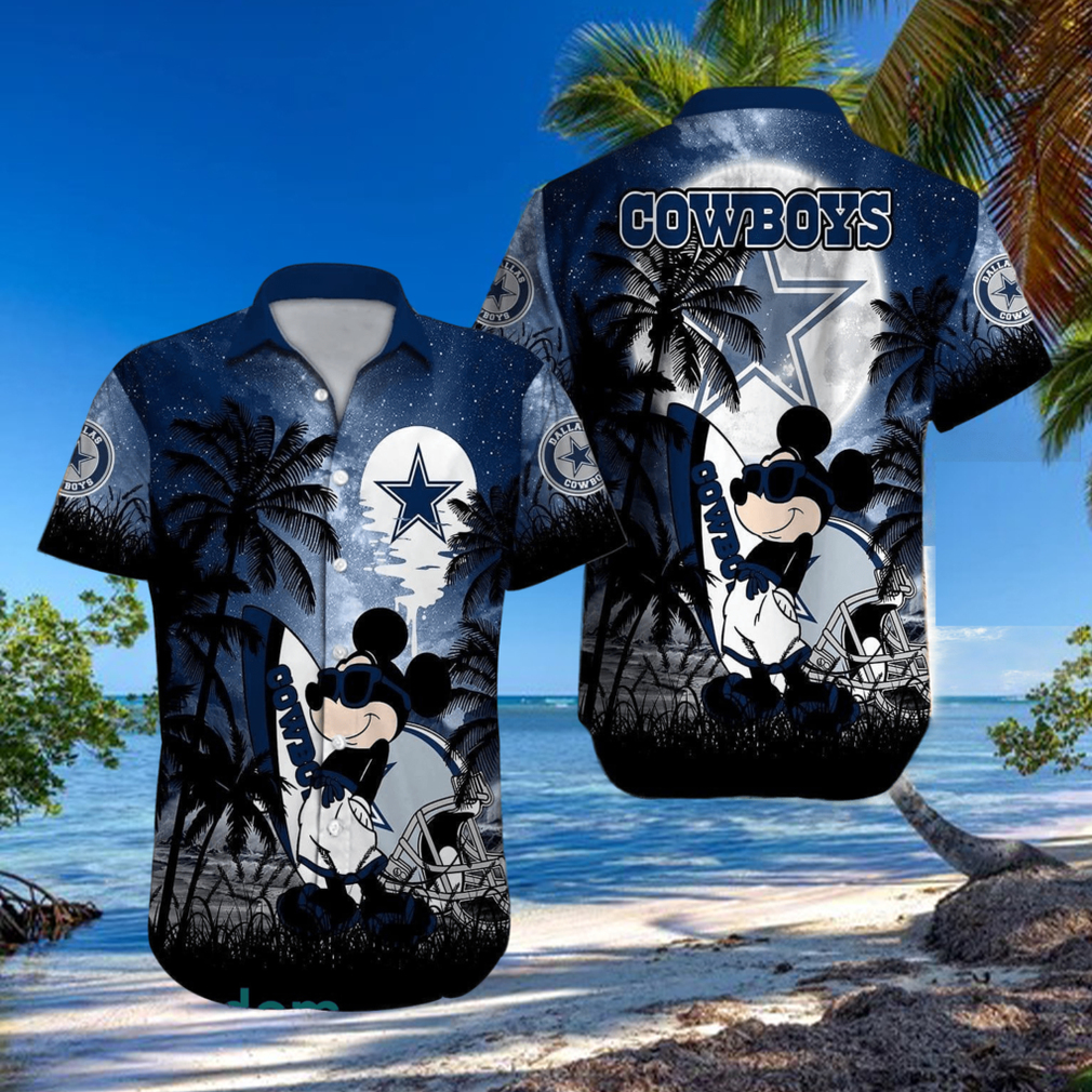 Dallas Cowboys Mickey Mouse Hawaiian Shirt, Dallas Cowboys Logo