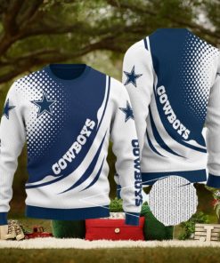 Dallas Cowboys Over Print Full 3D KNITTED Sweater Gift For Men And Women