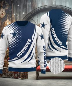 Dallas Cowboys Over Print Full 3D KNITTED Sweater Gift For Men And Women