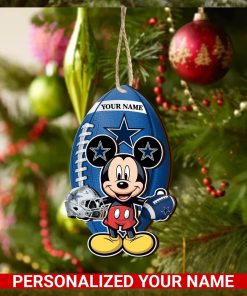 Dallas Cowboys Personalized Your Name Mickey Mouse And NFL Team Ornament SP161023168ID03