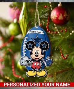 Dallas Cowboys Personalized Your Name Mickey Mouse And NFL Team Ornament SP161023168ID03