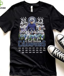 Dallas Cowboys Players 2023 NFC East Division Champions Signatures Shirt 2 Dallas Cowboys Players 2023 NFC East Division Champions Signatures Shirt