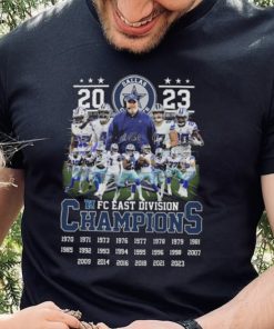 Dallas Cowboys Players 2023 NFC East Division Champions Signatures Shirt 3 Dallas Cowboys Players 2023 NFC East Division Champions Signatures Shirt