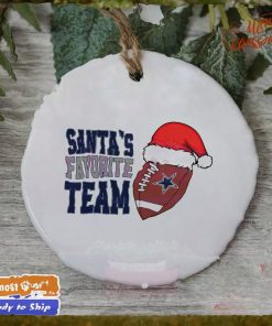 Dallas Cowboys Santa’s favorite team Christmas ornament