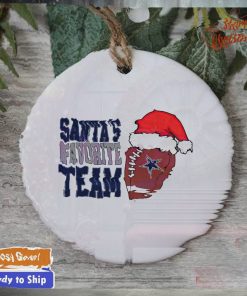 Dallas Cowboys Santa’s favorite team Christmas ornament