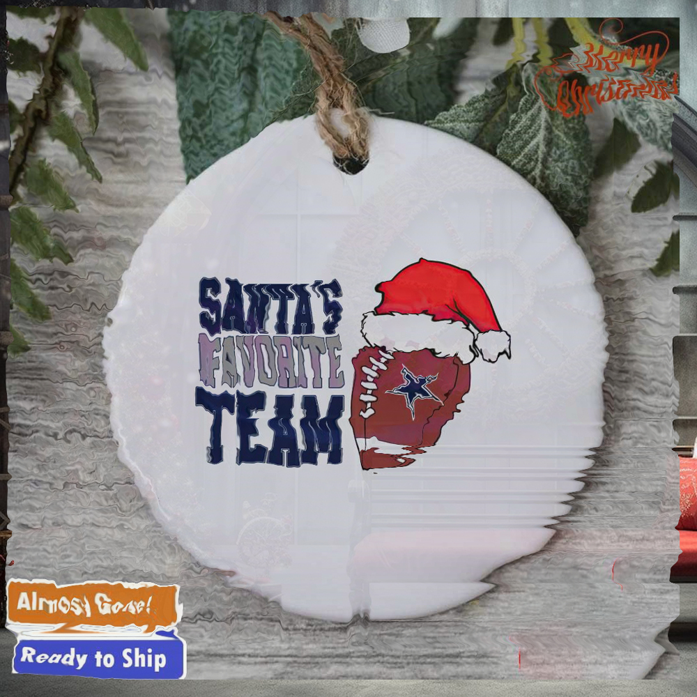Dallas Cowboys Santa’s favorite team Christmas ornament Dallas Cowboys Santa’s favorite team Christmas ornament