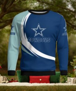 Dallas Cowboys Simple Vintage 3D Sweater Christmas Gift For Fans