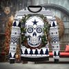Washington Redskins Skull Flower Ugly Christmas Ugly Sweater