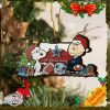 Clemson Tigers Snoopy Christmas NCAA Ornament Custom Your Family Name