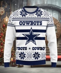 Dallas Cowboys Snowflake Christmas ugly weater