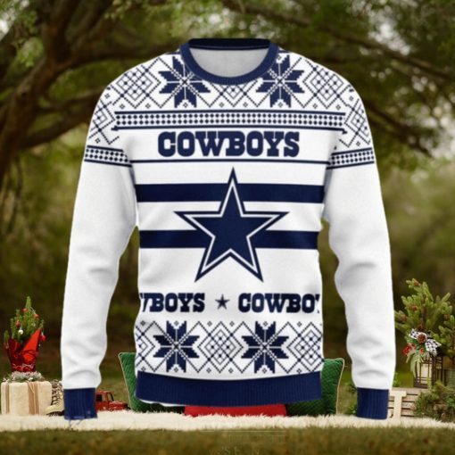 Dallas Cowboys Snowflake Christmas  ugly weater