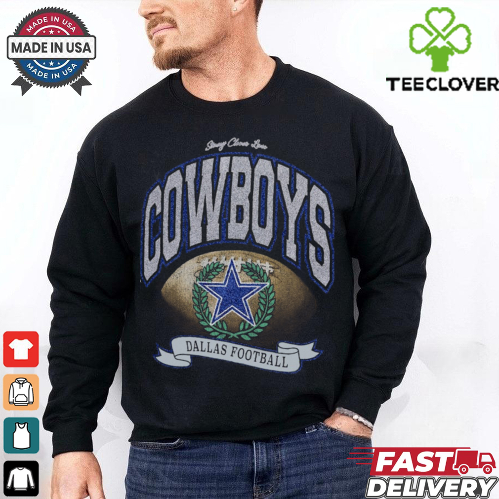 Dallas Cowboys Stoney Clover Lane x ’47 Black Glitter Rocker Retro Tubular T Shirt Dallas Cowboys Stoney Clover Lane x ’47 Black Glitter Rocker Retro Tubular T Shirt