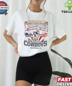 Dallas Cowboys Super Bowl VI Champions New Orleans LA Shirt featuring a bold design that celebrates the Cowboys' historic victory in Super Bowl VI. Show your pride for the team’s legacy with this iconic, commemorative apparel honoring their win in New Orleans.