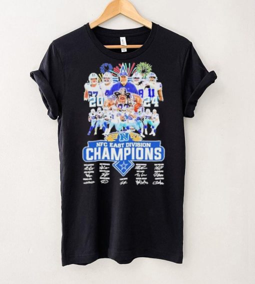 Dallas Cowboys Team player 2024 NFC East Division Champions signature Shirt