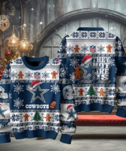 Dallas Cowboys They Not Like Us Christmas Happy Holidays Ugly Sweater