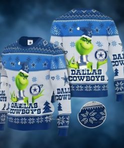 Dallas Cowboys Ugly Sweater Grinch Dallas Cowboys Ugly Christmas Sweater For Christmas