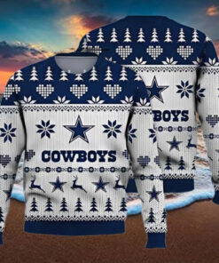 Dallas Cowboys Vintage Design Xmas Tree 2024 Ugly Christmas Sweater