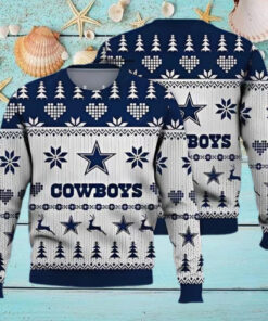 Dallas Cowboys Vintage Design Xmas Tree 2024 Ugly Christmas Sweater