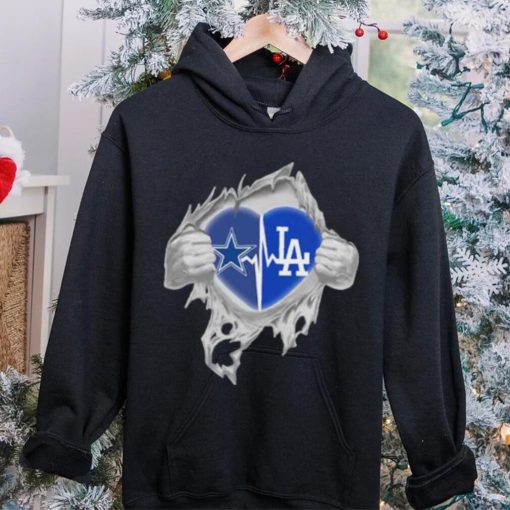 Dallas Cowboys and Los Angeles Dodgers inside me hoodie, sweater, longsleeve, shirt v-neck, t-shirt