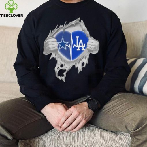 Dallas Cowboys and Los Angeles Dodgers inside me hoodie, sweater, longsleeve, shirt v-neck, t-shirt