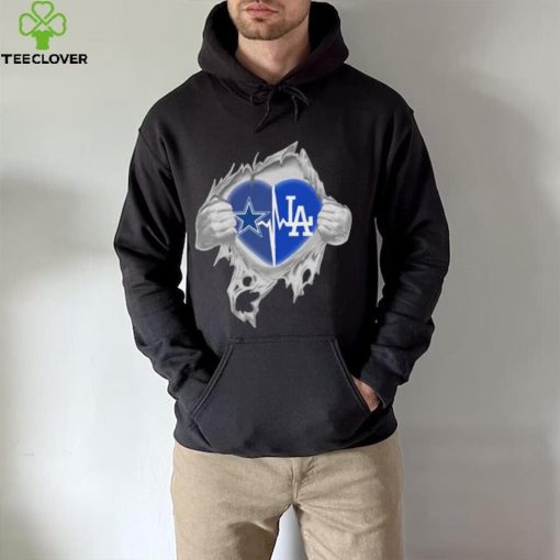 Dallas Cowboys and Los Angeles Dodgers inside me hoodie, sweater, longsleeve, shirt v-neck, t-shirt