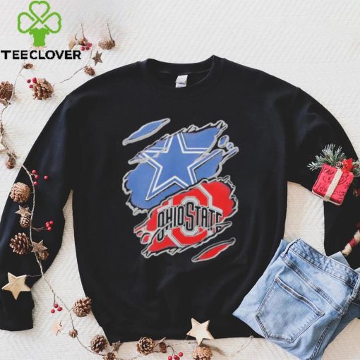 Dallas Cowboys and Ohio State Buckeyes inside me hoodie, sweater, longsleeve, shirt v-neck, t-shirt