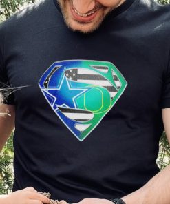Dallas Cowboys and Oregon Ducks Superman Sports Logo shirt