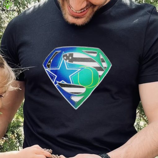 Dallas Cowboys and Oregon Ducks Superman Sports Logo shirt