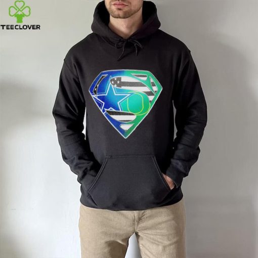 Dallas Cowboys and Oregon Ducks Superman Sports Logo shirt