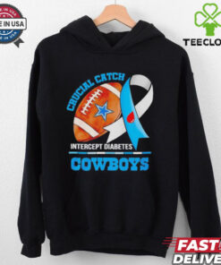 Dallas Cowboys crucial catch intercept diabetes hoodie, sweater, longsleeve, shirt v-neck, t-shirt