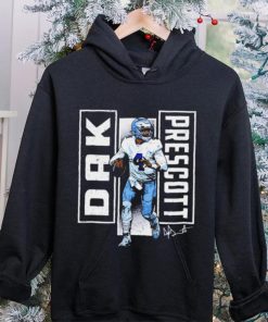 Dallas Cowboys football Dak Prescott 4 player action pose signature draw shirt 3 Dallas Cowboys football Dak Prescott 4 player action pose signature draw shirt
