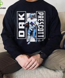 Dallas Cowboys football Dak Prescott 4 player action pose signature draw shirt 5 Dallas Cowboys football Dak Prescott 4 player action pose signature draw shirt