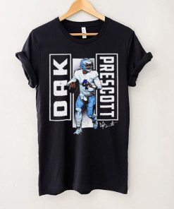 Dallas Cowboys football Dak Prescott 4 player action pose signature draw shirt 6 Dallas Cowboys football Dak Prescott 4 player action pose signature draw shirt