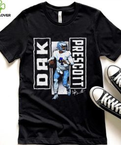 Dallas Cowboys football Dak Prescott 4 player action pose signature draw shirt 7 Dallas Cowboys football Dak Prescott 4 player action pose signature draw shirt