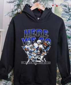 Dallas Cowboys football here we go players action pose draw hoodie, sweater, longsleeve, shirt v-neck, t-shirt