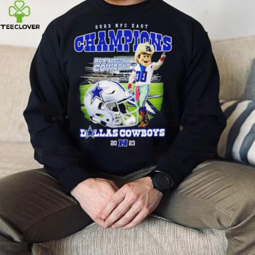 Dallas Cowboys mascot 2023 NFC East Champions how bout them Cowboys hoodie, sweater, longsleeve, shirt v-neck, t-shirt