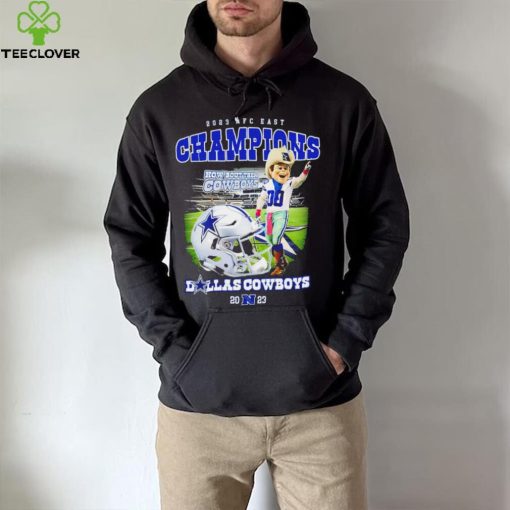 Dallas Cowboys mascot 2023 NFC East Champions how bout them Cowboys hoodie, sweater, longsleeve, shirt v-neck, t-shirt