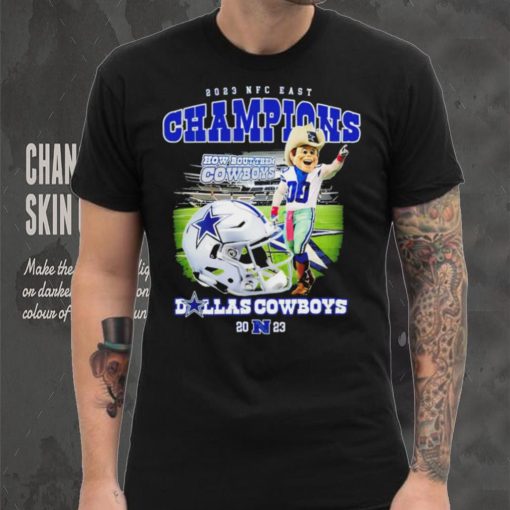 Dallas Cowboys mascot 2023 NFC East Champions how bout them Cowboys hoodie, sweater, longsleeve, shirt v-neck, t-shirt