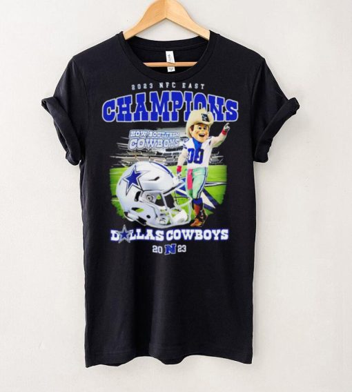 Dallas Cowboys mascot 2023 NFC East Champions how bout them Cowboys hoodie, sweater, longsleeve, shirt v-neck, t-shirt