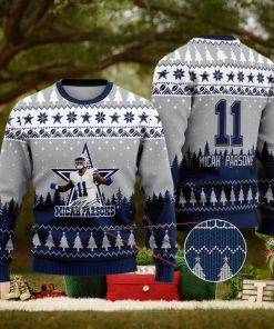 Dallas Cowboys – Micah Parsons #11 Custom Name And Number Ugly Christmas Sweater