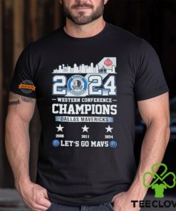 Dallas Mavericks 2024 Western Conference Champions Let’s Go Mavs Skyline Shirt