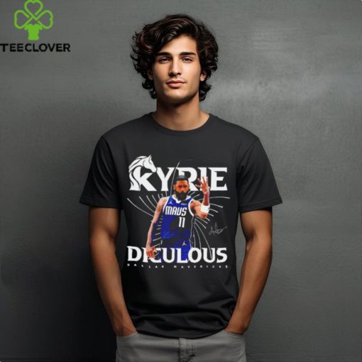 Dallas Mavericks Kyrie Irving Left Hand Celebration Signature T Shirt