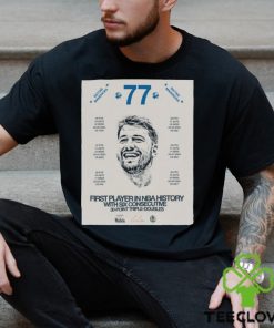 Dallas Mavericks Luka Doncic Is First Player In Nba History With Six Consecutive 30 point Triple Doubles Shirt 2 Dallas Mavericks Luka Doncic Is First Player In Nba History With Six Consecutive 30 point Triple Doubles Shirt