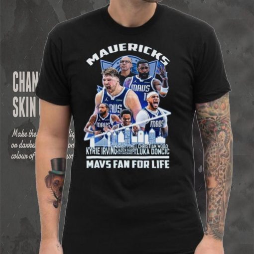 Dallas Mavericks Mavs Fan For Life Skyline Shirts