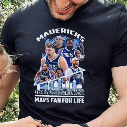 Dallas Mavericks Mavs Fan For Life Skyline Shirts