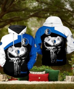 Dallas Mavericks NBA Skull Punisher Team 3D Printed Hoodie